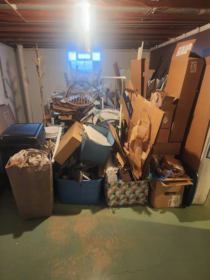 Roll-off dumpster container at job site for Concrete Dumpster Rental in Port Aransas